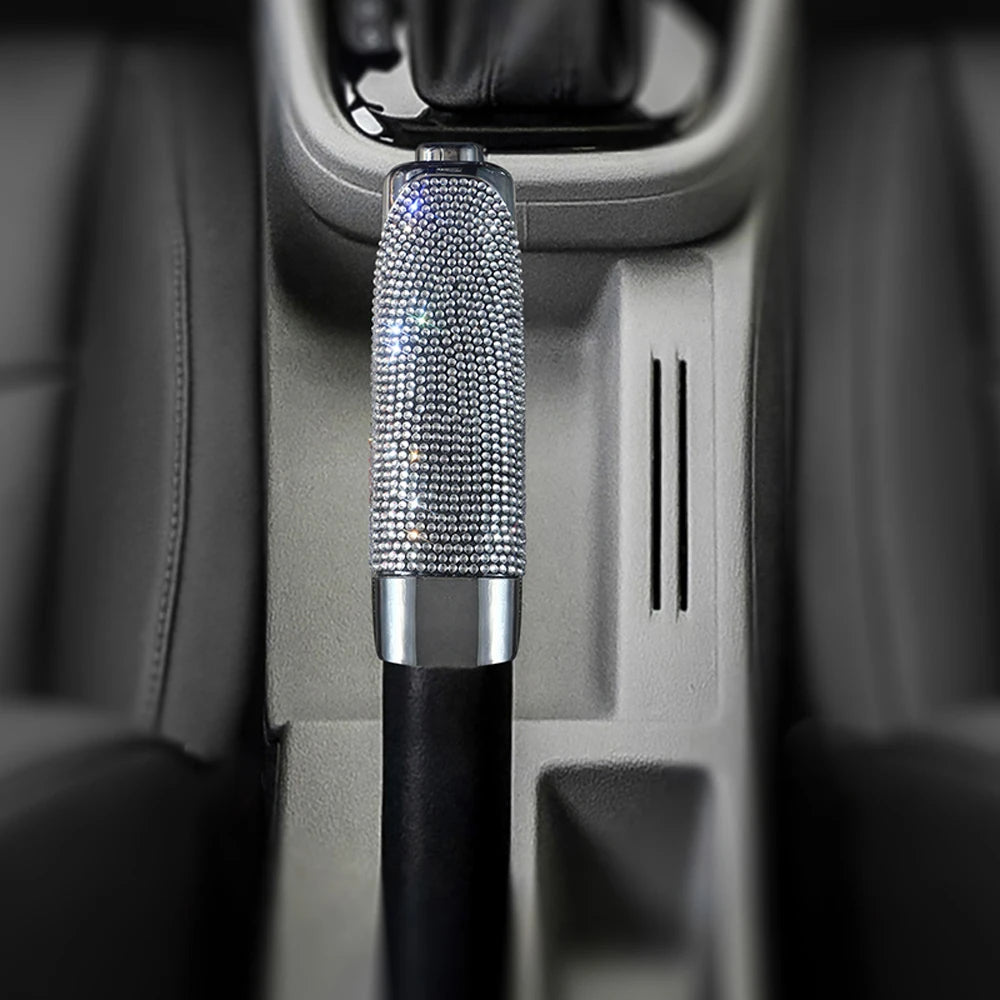 Universal Crystal Car Handbrake Cover - Glamorous Grip for Your Ride